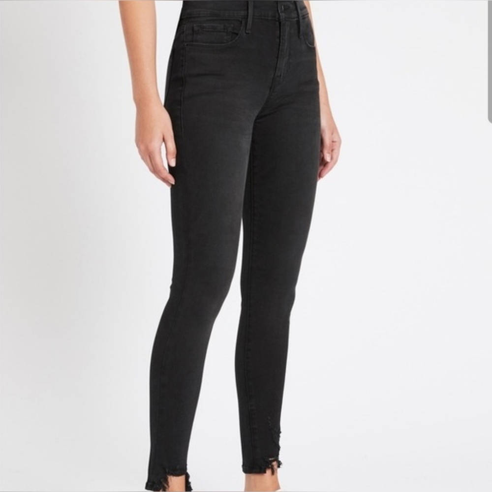 Frame Women's Black High-Waisted Jeans